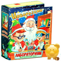 Сладкий новогодний подарок  в картонной упаковке весом 1000 грамм по цене 583 руб