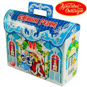 Детский подарок на Новый Год в картонной упаковке весом 1000 грамм по цене 759 руб в Кирове