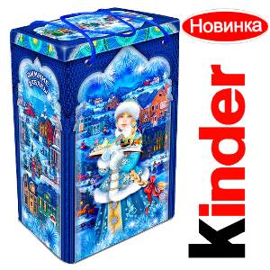 Детский новогодний подарок в жестяной упаковке весом 1200 грамм по цене 1561 руб в Кирове