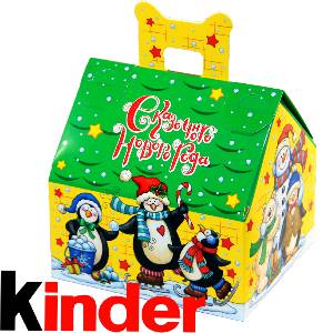 Детский новогодний подарок  в жестяной упаковке весом 180 грамм по цене 998 руб 