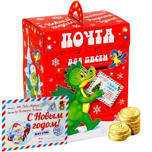 Сладкий новогодний подарок в премиальной упаковке весом 300 грамм по цене 175 руб в Кирове