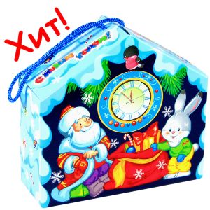 Детский подарок на Новый Год  в картонной упаковке весом 600 грамм по цене 437 руб с символом 2023 года