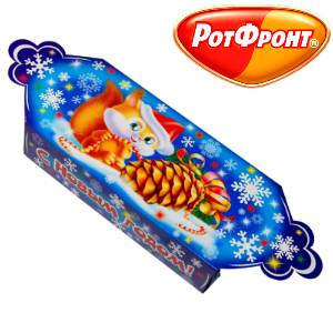 Детский новогодний подарок  в картонной упаковке весом 600 грамм по цене 442 руб