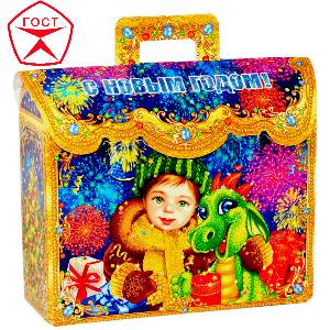 Детский подарок на Новый Год в картонной упаковке весом 950 грамм по цене 872 руб в Кирове
