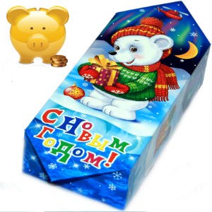 Сладкий подарок на Новый Год в картонной упаковке весом 600 грамм по цене 291 руб в Кирове