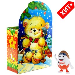 Сладкий новогодний подарок  в картонной упаковке весом 750 грамм по цене 552 руб